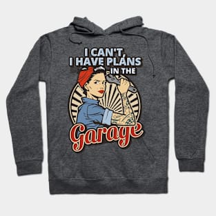 Retro Funny Plans Garage Auto Mechanic Car Joke Meme Humor Hoodie